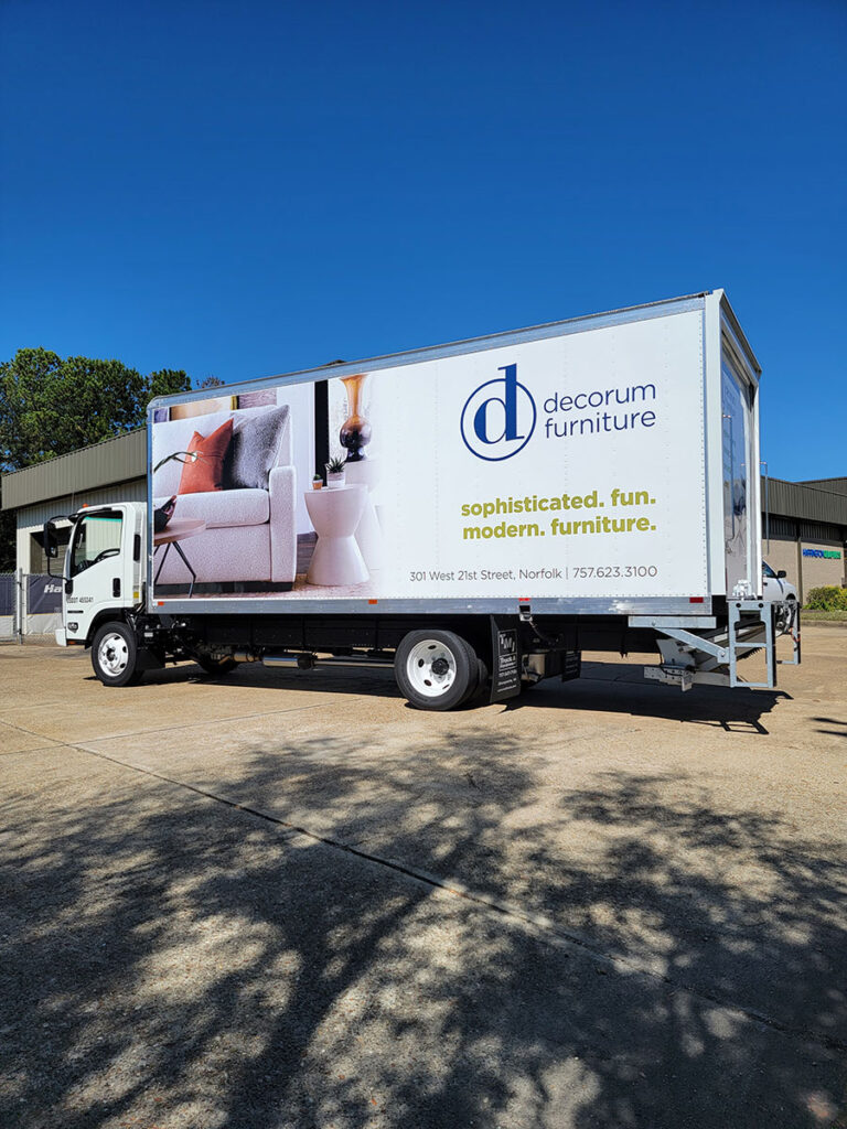 Decorum Furniture box truck vehicle wrap